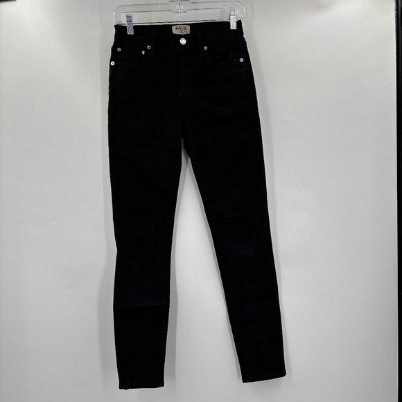 Agolde Mid Rise Skinny Jeans Black Size 27 - Picture 1 of 6